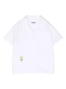 Рубашка из органического хлопка с вышивкой KINDRED, белый