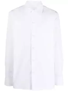 Рубашка из органического хлопка с заостренным воротником JIL SANDER, белый