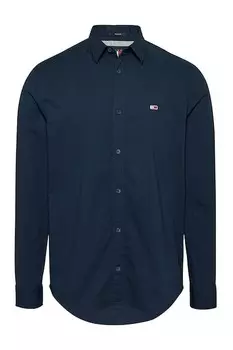 Рубашка из органического хлопка Tommy Jeans, ультрамарин синий