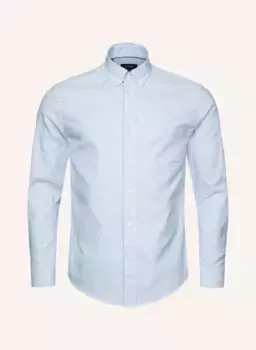 Рубашка из оксфорда современного кроя Eton, синий