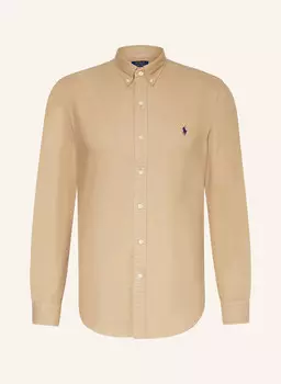 Рубашка из оксфорда узкого кроя Polo Ralph Lauren, коричневый