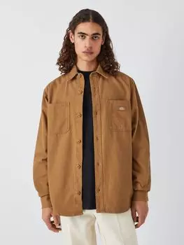 Рубашка из парусины с уткой Dickies, коричневый