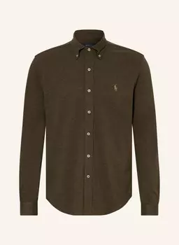 Рубашка из пике индивидуального кроя POLO RALPH LAUREN, оливковый