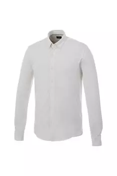 Рубашка из пике с длинными рукавами Bigelow Elevate, белый