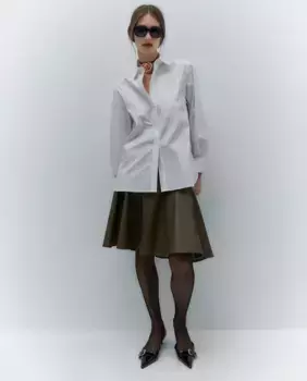 Рубашка из пике с нагрудником Sfera, белый