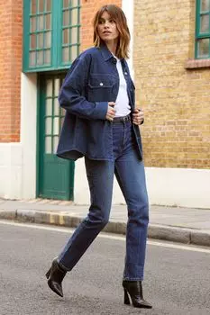 Рубашка из плотного денима Friends Like These, синий