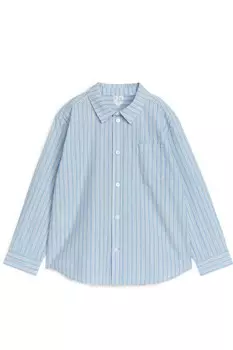 Рубашка из поплина Arket, синий