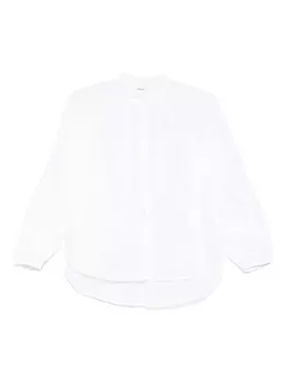 Рубашка из поплина ASPESI с присборкой, белый