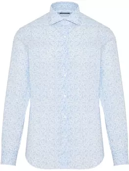 Рубашка из поплина Barba, синий