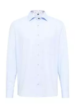Рубашка из поплина COMFORT FIT ETERNA, небесно-голубой