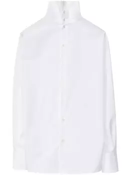 Рубашка из поплина и хлопка Fabiana Filippi, белый