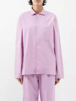 Рубашка из поплина из органического хлопка Tekla, розовый