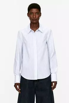 Рубашка из поплина классического кроя Arket, белый