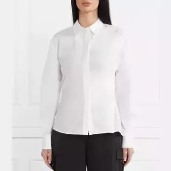 Рубашка из поплина классического кроя Karl Lagerfeld, белый