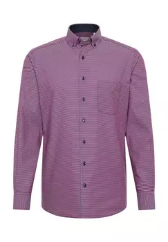 Рубашка из поплина MODERN FIT ETERNA, цвет Sunset Red