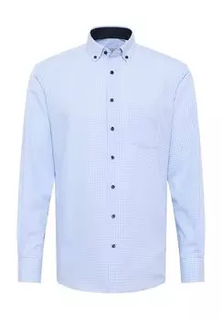 Рубашка из поплина MODERN FIT ETERNA, светло-голубой
