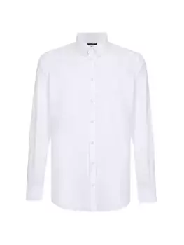 Рубашка из поплина на пуговицах спереди Dolce&Gabbana, цвет bianco ottico