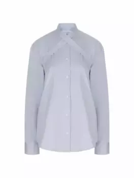 Рубашка из поплина Off-White, голубой