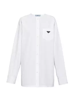Рубашка из поплина Prada, белый
