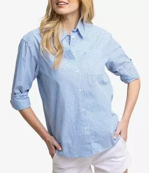 Рубашка из поплина с длинными рукавами и пуговицами Southern Tide Katherine, синий