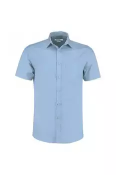 Рубашка из поплина с короткими рукавами Kustom Kit, синий