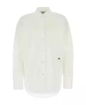 Рубашка из поплина S Msgm, белый