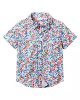 Рубашка из поплина с принтом Janie and Jack, мультиколор