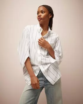 Рубашка из поплина с пуговицами спереди Balenciaga