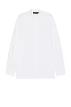 Рубашка из поплина с воротником-стойкой Amiri, белый