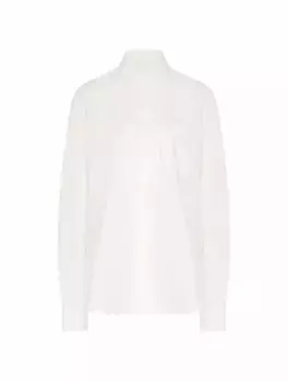 Рубашка из поплина с вырезом MM6 MAISON MARGIELA, белый