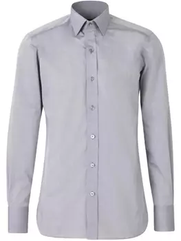 Рубашка из поплина TOM FORD, серый