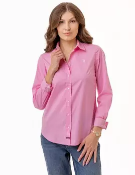 Рубашка из поплина U.S. Polo Assn., розовый