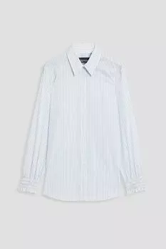 Рубашка из поплина в полоску BOUTIQUE MOSCHINO, синий