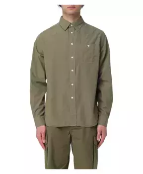 Рубашка из поплина Woolrich, зеленый