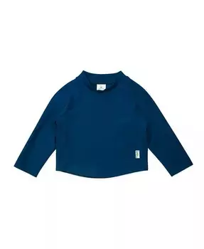 Рубашка из рашгарда с длинными рукавами для мальчиков и девочек Green Sprouts, синий