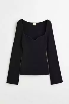 Рубашка из рубчатого трикотажа H&M