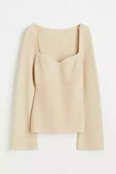 Рубашка из рубчатого трикотажа H&M