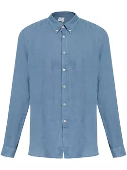 Рубашка из шамбре на пуговицах PS Paul Smith, синий