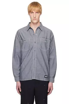 Рубашка из шамбре с длинным рукавом Neighborhood, черный