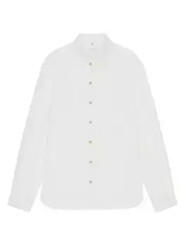 Рубашка из шелка с деталями 4G из металла и страз Givenchy, цвет off white