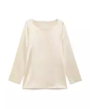 Рубашка из шелкового атласа с длинными рукавами Maliparmi, белый