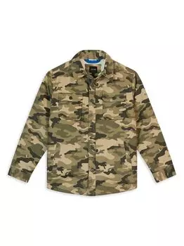 Рубашка из шерпы с камуфляжным принтом для маленьких мальчиков Joe's Jeans