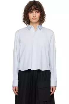 Рубашка из сине-белого поплина sacai