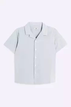Рубашка из сирсакера для мальчиков River Island, зеленый