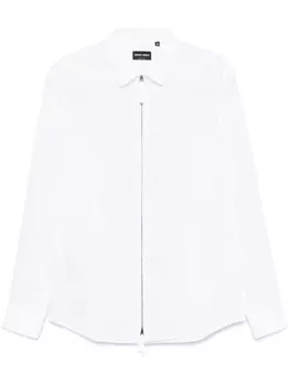 Рубашка из сирсакера Giorgio Armani, белый