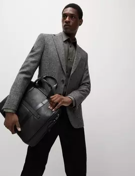 Рубашка из смеси хлопка, легко поддающаяся глажке Marks & Spencer, хаки