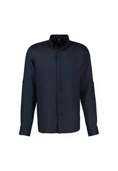 Рубашка из смеси льна и хлопка Lerros, синий