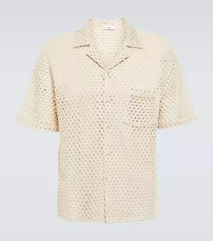 Рубашка из смесового хлопка Commas, белый