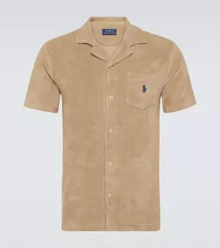 Рубашка из смесового хлопка Polo Ralph Lauren, бежевый