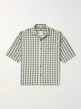 Рубашка из смесового хлопка в клетку NANAMICA, зеленый